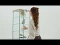 SHOW/60,ตู้โชว์กระจก 8 ชั้นพร้อมกุญแจล็อก-video