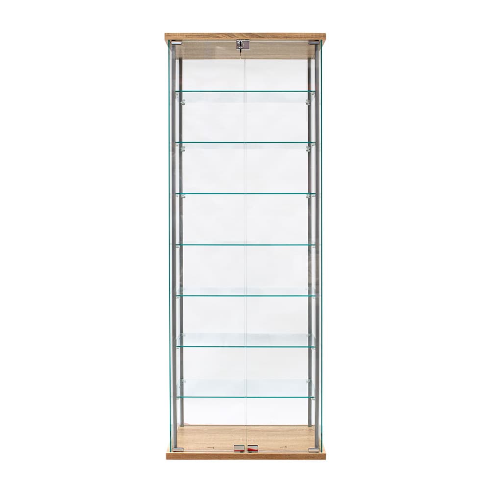 SHOW/60,ตู้โชว์กระจก 8 ชั้นพร้อมกุญแจล็อก-2