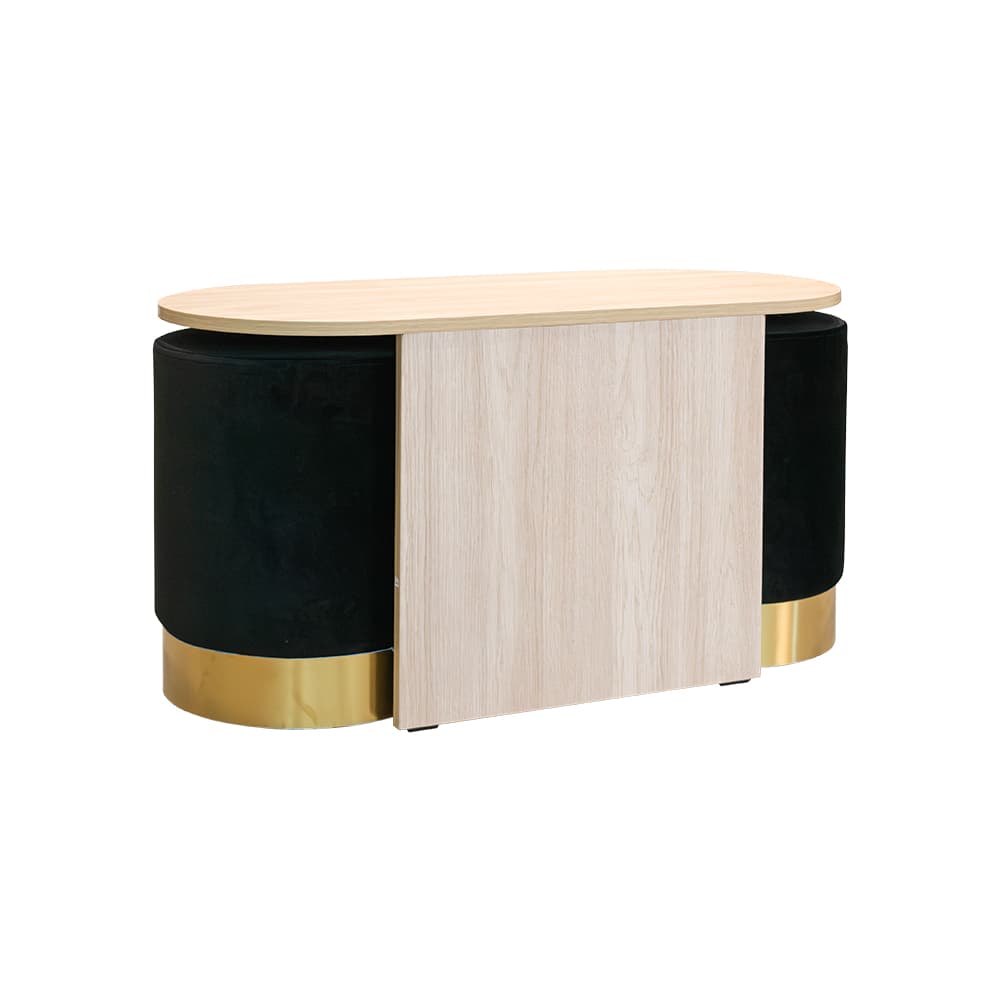 PICCO/90/ชุดโต๊ะกลาง 1ชิ้น พร้อมเก้าอี้สตูล 2ชิ้น