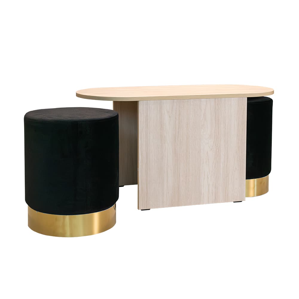 PICCO/90/ชุดโต๊ะกลาง 1ชิ้น พร้อมเก้าอี้สตูล 2ชิ้น-3