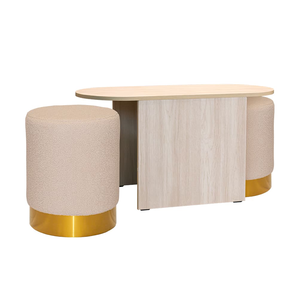 PICCO/90/ชุดโต๊ะกลาง 1ชิ้น พร้อมเก้าอี้สตูล 2ชิ้น-3