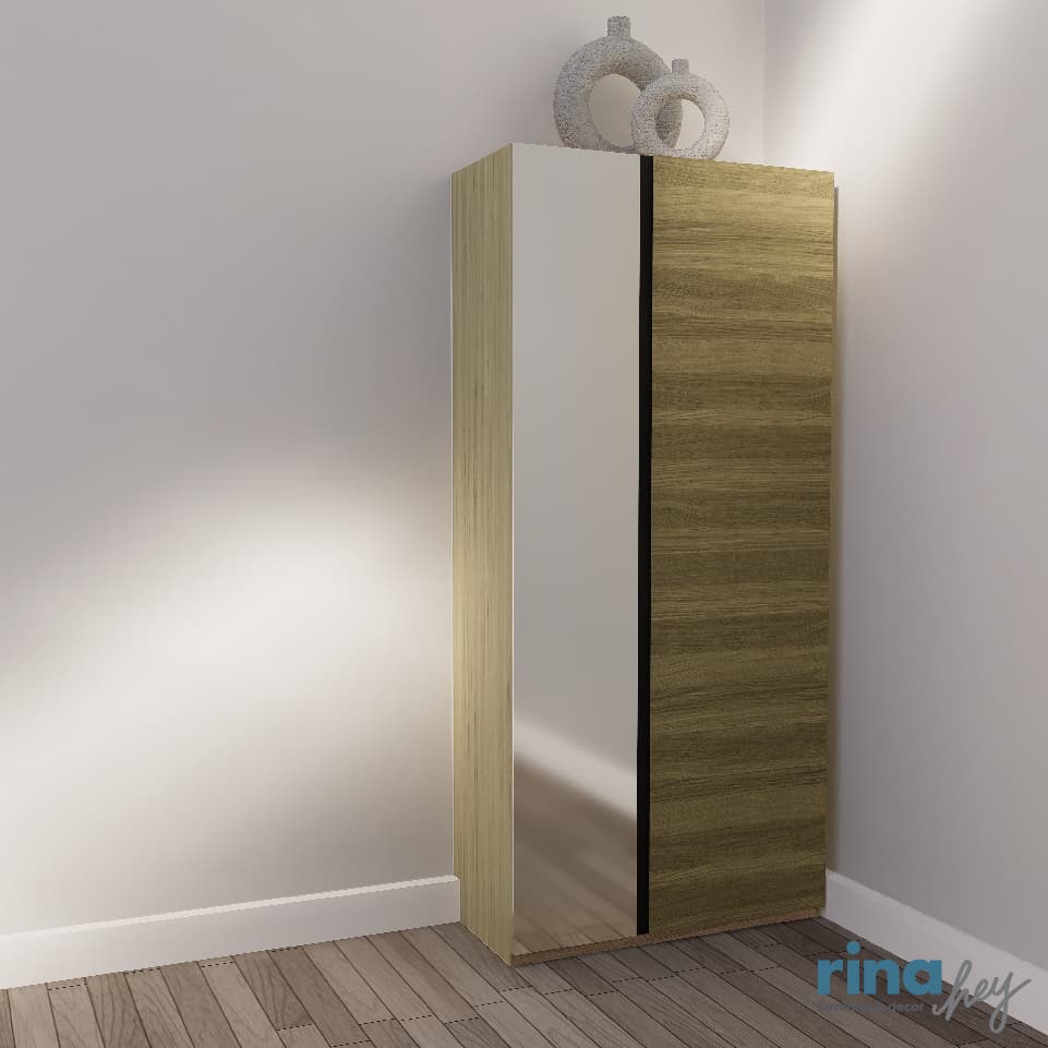 THE LINE/80,ตู้รองเท้าพร้อมกระจกเงา-3