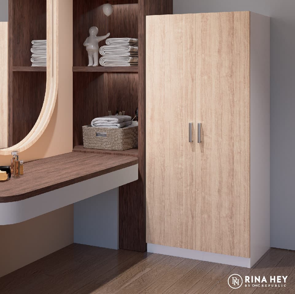 AUGUST-PLUS/2-180,ตู้เสื้อผ้า 2 บานเปิด -7