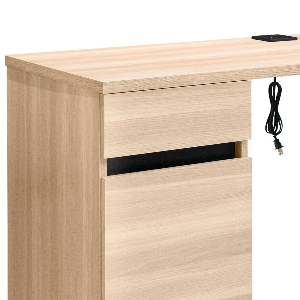 OWEN-C PLUS,โต๊ะทำงานพร้อมที่ชาร์จUSB+ปลั๊กไฟ-5