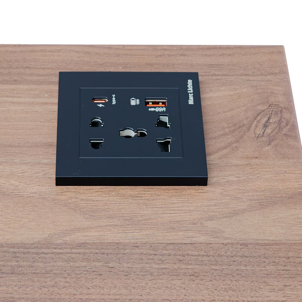 FENCY/120,โต๊ะทำงานพร้อมที่ชาร์จUSB+ปลั๊กไฟ-6